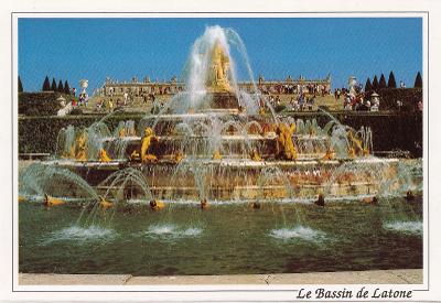 pohlednice [France] [Versailles] [Le Bassin de Latone] [fontána]