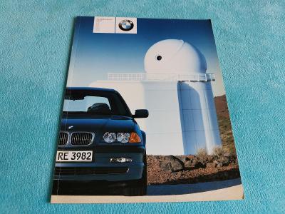Prospekt BMW 3 sedan E46 (2000), 56 stran, anglicky