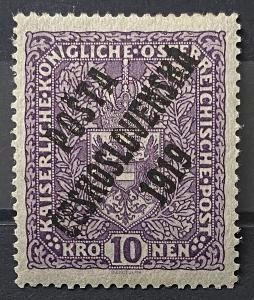 Pč 1919 - 10K - svetlo fialová - zk.Mrňák