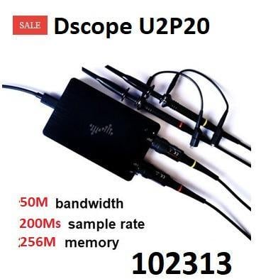 Osciloskop U2P20 paměťový 200Ms 50MHz 2. kanál DSCOPE i pro firmy