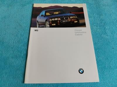 Prospekt BMW M3 E36 Coupé, sedan, Cabrio (1996), 30 stran, německy