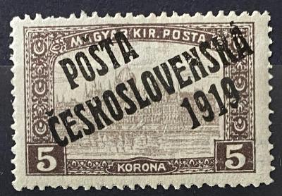 ČsrI - PČ 1919 - parlament - 5K - hnedá - sk. -**