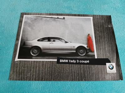 Prospekt BMW 3 Coupé E46, 2 strany, česky