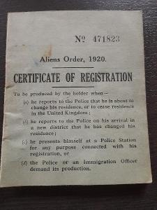 Certifikát pro registraci