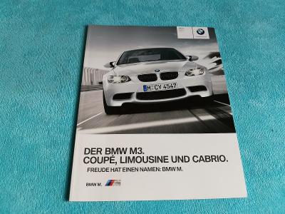 Prospekt BMW M3 E90/E92/E93 (2010), 70 stran, německy