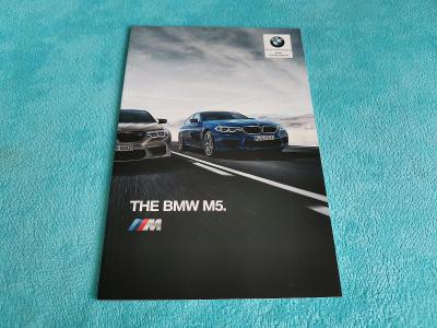 Prospekt BMW M5 F90 (2018), 44 stran, anglicky