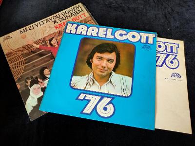 2x Karel Gott (včetně přílohy, NM, vynikající stav LP!)