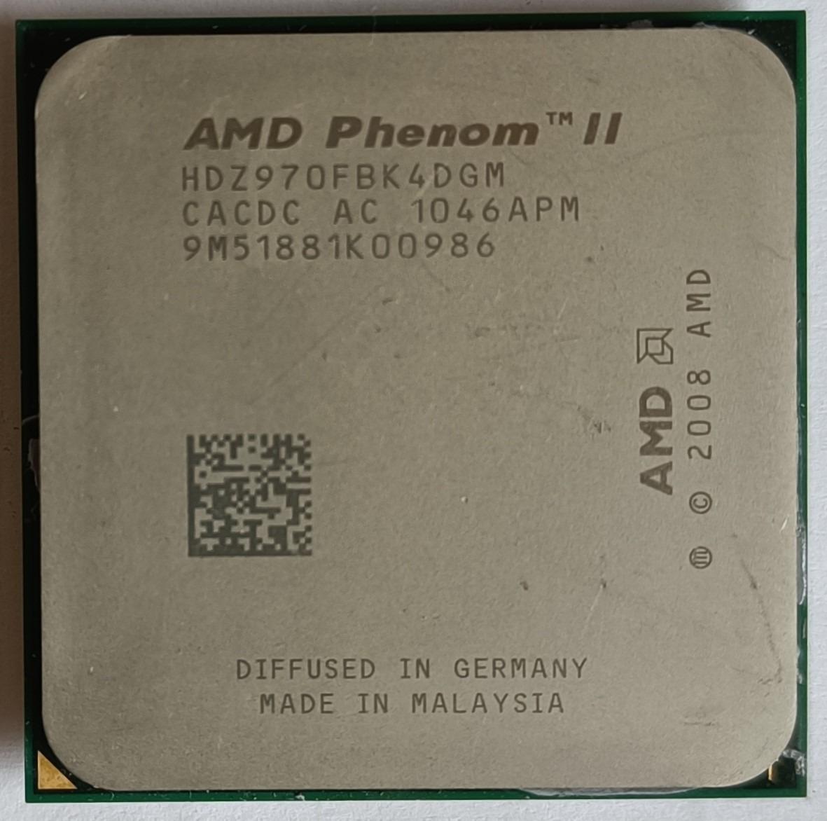 AMD Phenom II X4 970 Black Edition, socket AM3, 3,50GHz, otestovaný - Počítače a hry
