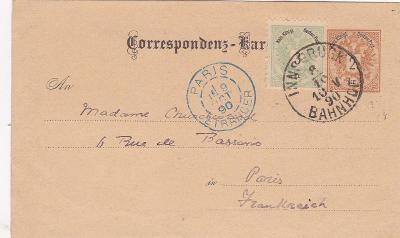 Rakúsko, dofr. Innsbruck 1890 - Francúzsko, Paríž, modré prich.