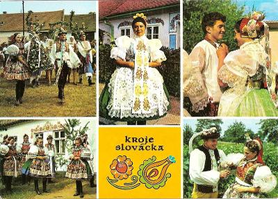 Kroje - Slovácko - Svatobořice Podluží Vracov Bojanovice - VF - 1979