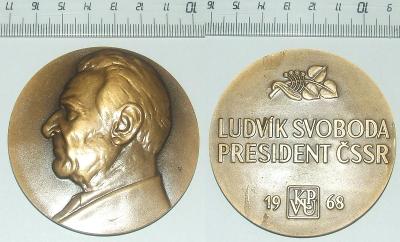 Medaile - Komunismus - Prezident - Svoboda