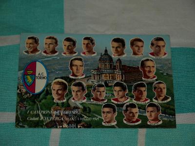 Ac Turin 1949 šampióni pohľadnice