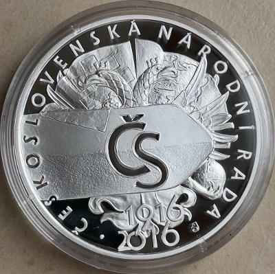 500 Kč PSM Československá národná rada/PROOF/2016/iba 8600 ks/