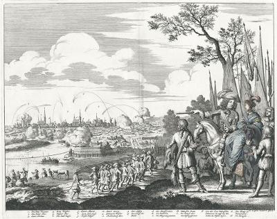 Wismar obléhání, Jan Luyken, mědiryt, 1680