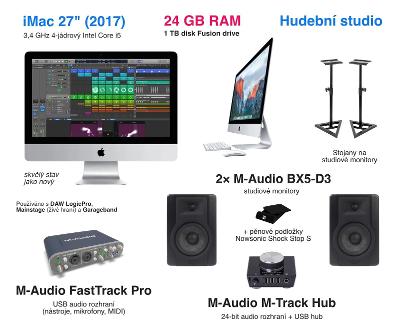 Apple iMac 27" + audio prísl. – kompletné hudobné/produkčné štúdio
