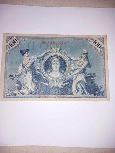 Bankovka 100 mark 1908
