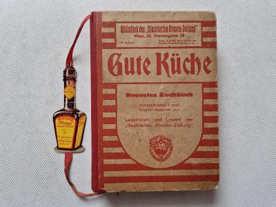 Stará rakouská kuchařka + reklamní záložka koření Maggi ca 1920