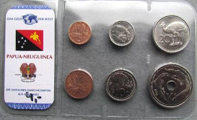 Papua-Nová Guinea Sada mincí 2004-2006  