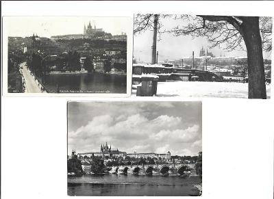 Soubor pohlednic 3 ks, Praha 012