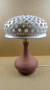 keramická lampa retro unikát