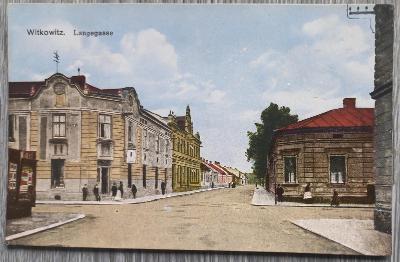 Ostrava - Vítkovice - hezký záběr ulice - Langengasse - cca 1914