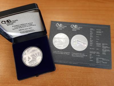 Pamätná strieborná minca PARNÁ LOKOMOTÍVA ŠKODA 498 Albatros 2021 PROOF