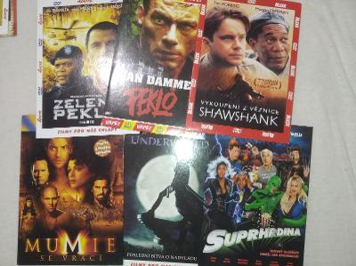 6 x filmy na DVD ( Mumie, Underworld atd..)