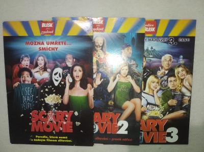 3 x DVD Scary Movie 1+2+3 od 1 Kč