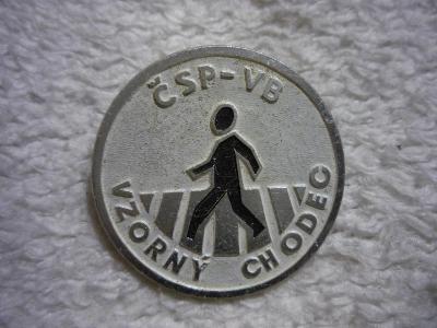 odznak ČSP-VB VZORNÝ CHODEC -viz. foto