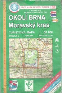Okolí Brna - Moravský kras Turistická mapa 2004