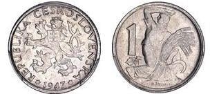 ČSR 1 koruna 1950  KM22   M-0472