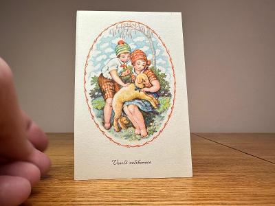 stará pohlednice - VELIKONOCE ( MALÝ FORMÁT ) L. KRATOCHVÍL 