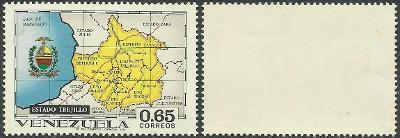 Venezuela 1971 č.987, mapa
