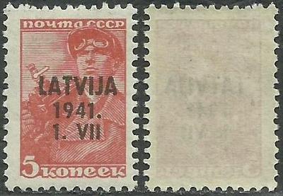 Lotyšsko - nemecká okupácia 1941 č.1