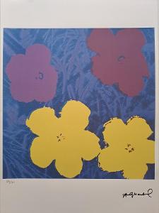 Andy Warhol - Květiny - Certifikát Leo Castelli