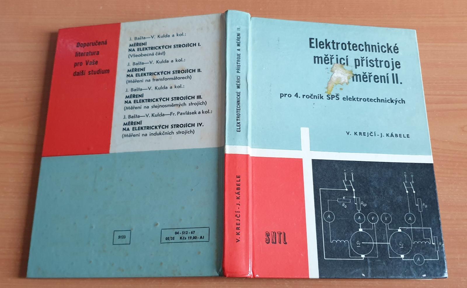 Elektrotechnické meracie prístroje a meranie II. Krajčír, Kábel (1967) - Knihy