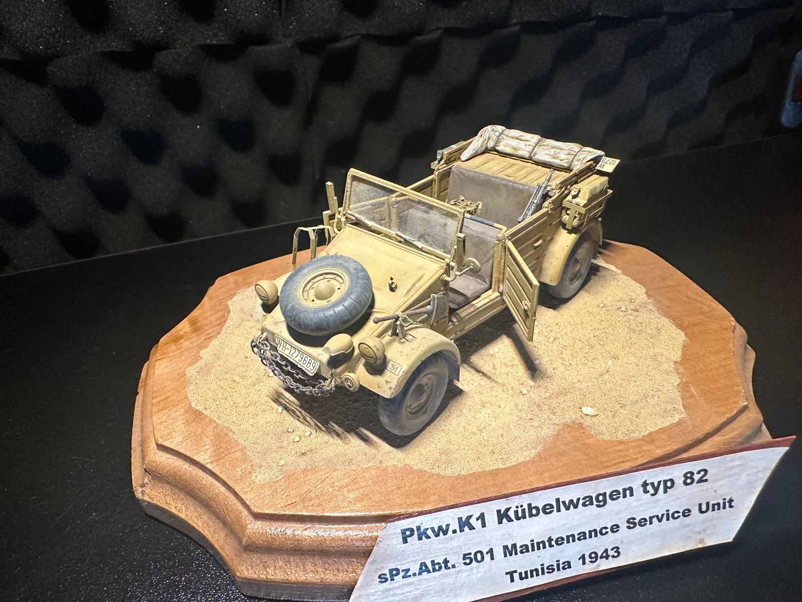 Zostavený Pkw. K1 Kübelwagen typ 82 1/35 Aukcie od 1Kč - Modely vojenských vozidiel