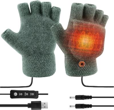 Vyhřívané rukavice / bez prstů / USB / Od 1Kč |001|