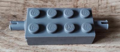 LEGO podvozek, náprava 2x4 - tmavě šedé