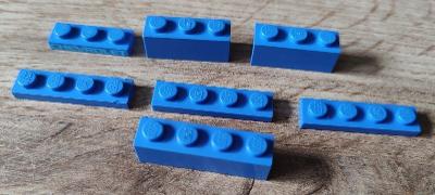 LEGO dílky 1x3, 1x4, nálepka CHEVROLET - modré