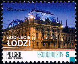 Polsko 2023 Známky 5482 ** Polská města Lodž 600 let architektura