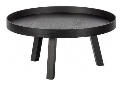 Černý borovicový konferenční stolek Bea 76 cm