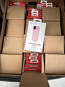 50x Kryt na mobil Celly FEELING pro iPhone 12 pro Max - růžový