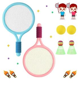Sada dětských badminton raket a a míčků/košíčků 