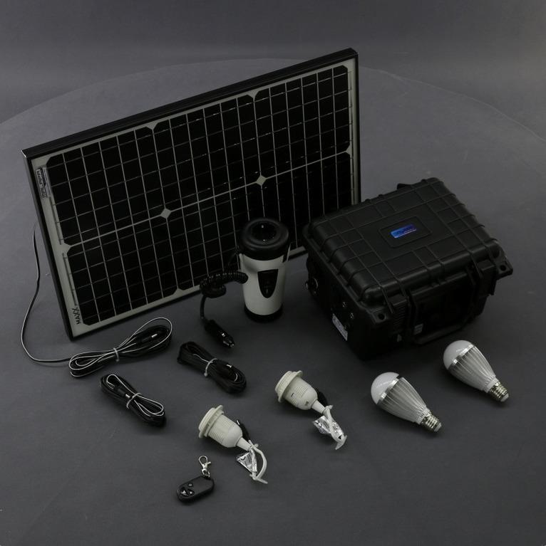 Predám solárny kufríkový systém USB/DC/AC 2xLEDZ SO204 - Elektro