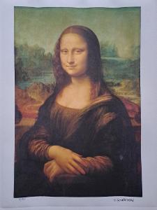 Leonardo Da Vinci - Mona Lisa - litografie