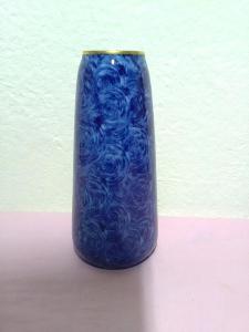 Porcelánová vázička modrá značená