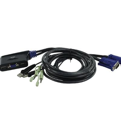 Prepínač ATEN CS62U 2 porty KVM USB, audio