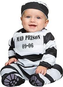 Kostým dětského vězně, 0-6 měsíců