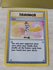 Pokémon card Lass 75/102 Rare BASE SET hezká kartička 1996 old